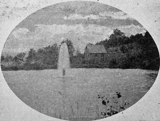 马萨诸塞州伍斯特及周边的古董图片：城市水库喷泉图片下载