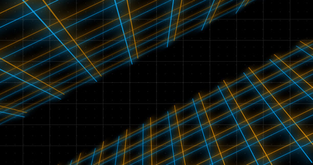 空间网格变化颜色的VJ循环动画背景。五彩斑斓的方块移动几何循环。未来旅行过渡素材。黑暗闪亮的全息HUD素材。网状闪亮瓷砖。云点。图片下载