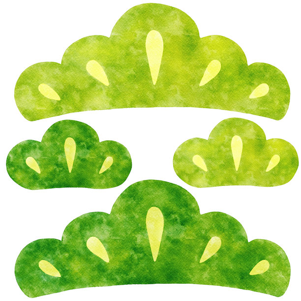 绿色松针剪贴画图片图片下载