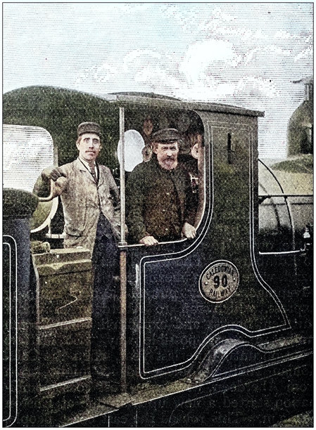 古董照片：火车机车图片下载