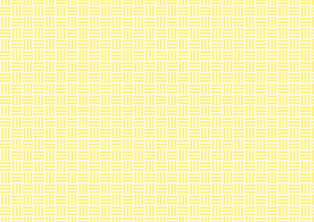 日本图案破碎网格组成传统纹章 黄色方形背景素材图片下载