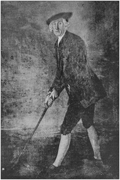 古董绘画插图:罗斯林的威廉·圣克莱尔打高尔夫球图片下载