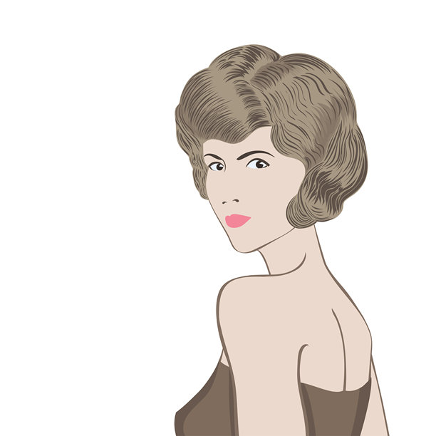 一个美丽女孩的时尚肖像图片下载