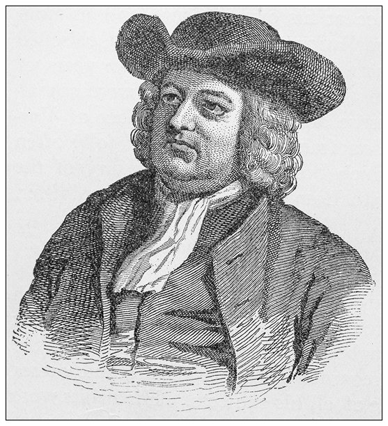 过去重要人物的古董插图:威廉·佩恩图片下载