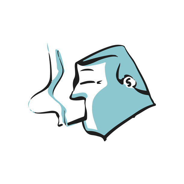 人物肖像水墨和彩色卡通插图图片下载