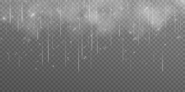 第一张图片展示了透明背景上的雨滴。第二张图片展示了透明背景上有雨和白云的倾盆大雨。第三张图片展示了有冰雹的倾盆大雨。图片下载