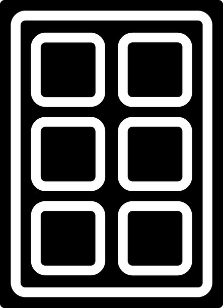 冰模具图标的矢量设计风格图片下载