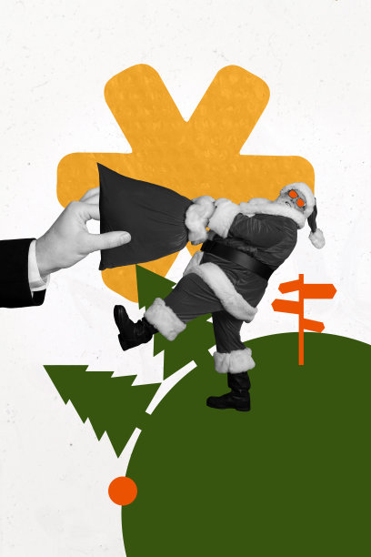 创意艺术海报照片拼贴，快乐女孩坐在巧克力饼干堆上，甜点营养小吃，背景为彩绘图案。图片下载