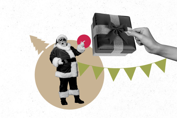 快乐女孩坐在巧克力饼干堆上，享受甜点营养小吃的创意艺术海报照片拼贴，背景为彩绘。图片下载