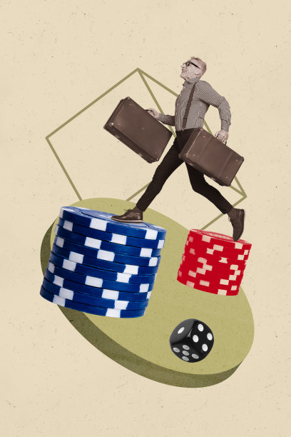 复合趋势艺术作品 3D 草图图像 照片拼贴 赌博 下注 游戏 老虎机 骰子 组合 堆叠 筹码 年长男性 拖着行李走图片下载