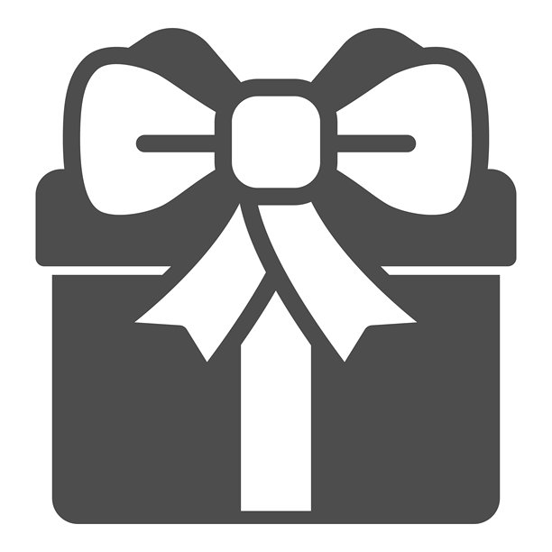带大丝带的礼品盒实心图标，母亲节概念。矢量图形。白色背景上的节日礼物包装标志，适用于移动或网页设计的图形风格图标。图片下载