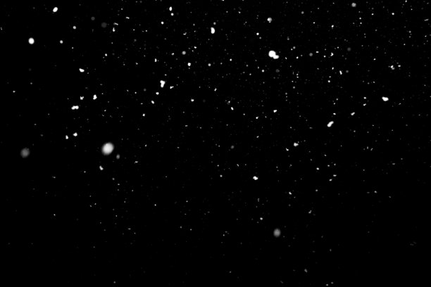 高分辨率雪纹理用于修图 - 真实雪花的抽象照片纹理，黑色背景上可用于添加和编辑作为屏幕模式的背景层。图片下载