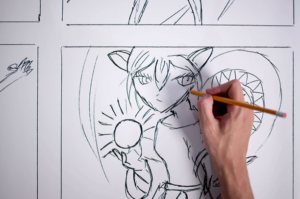 手绘漫画动漫儿童插图图片下载