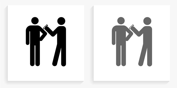 医疗镜头黑白方形图标图片下载