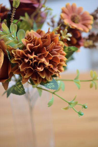 室内美丽花束的花瓶图片图片下载