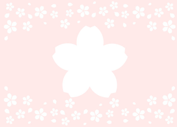 樱花盛开的矢量框架素材，花瓣标题背景框，春季水彩素材图片下载