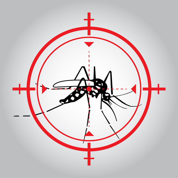 灭蚊止疟危险警告信号图片下载