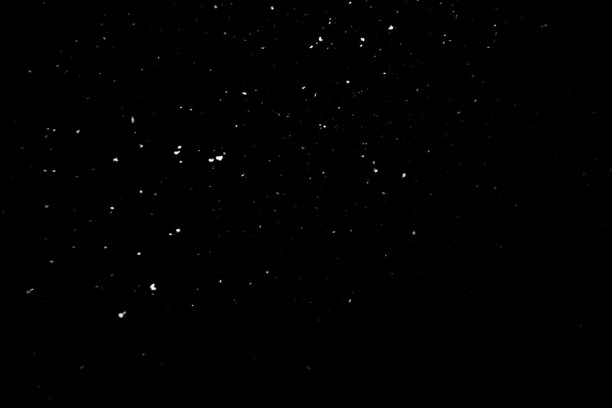 高分辨率雪纹理，用于修图 - 真实雪花的抽象照片纹理，黑色背景上可用于添加和编辑作为屏幕模式的背景层。图片下载