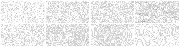 地形背景网页图形。用于设计自然、登山、露营等的地形图素材。图片下载