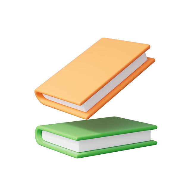 3D渲染的卡通书籍图片图片下载