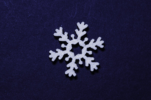 世界雪日。雪花欣赏日。冬季照片插图。一个装饰性的雪花孤立在结霜的背景上。每片雪花都是独一无二的。图片下载