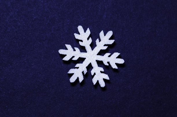 世界雪日。雪花欣赏日。冬季照片插图。一个装饰性的雪花孤立在结霜的背景上。每片雪花都是独一无二的。图片下载