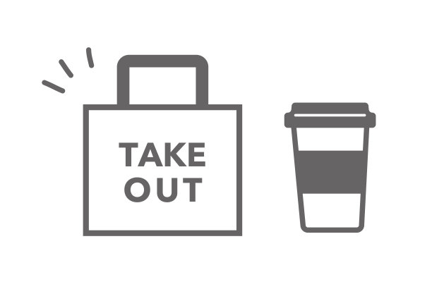 外卖与咖啡馆图标集 矢量素材 单色图片下载