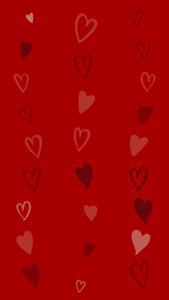 异想天开的手绘心形图案，完美适合情人节、婚礼和母亲节。非常适合用于卡片和创意项目的可打印素材。图片下载