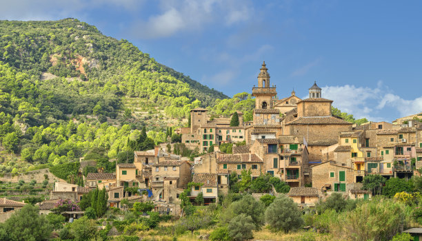 老城镇的城市风景和街道照片图片下载