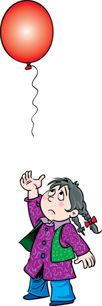 女孩和气球图片下载
