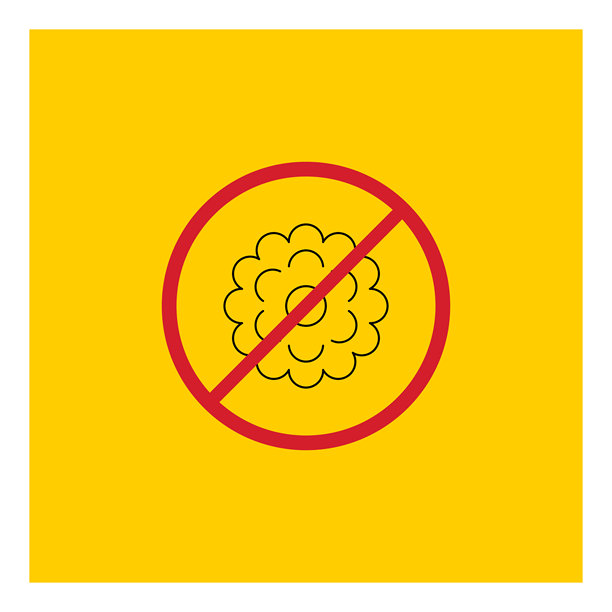 病毒、细菌、微生物停车标志矢量图标图片下载