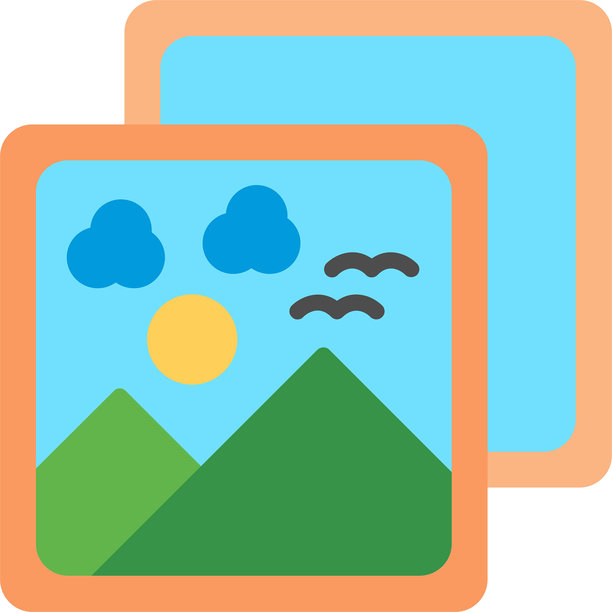 照片扁平矢量图标设计图片下载