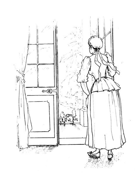 来自法国杂志的古董图片，宠物故事图片下载