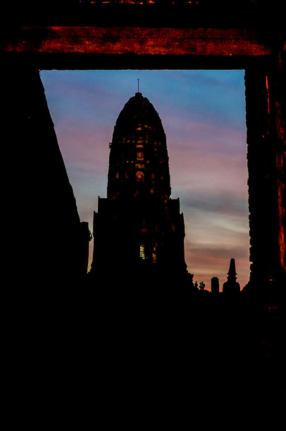 泰国阿育他亚寺庙遗址的美丽照片图片下载