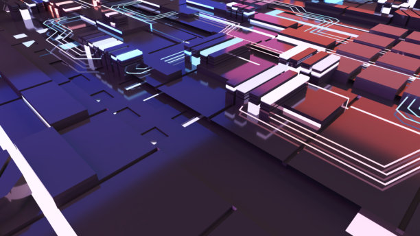 未来科技概念的抽象图像，未来科技图片科幻，3D渲染图片下载