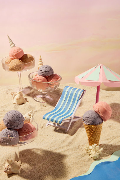 迷你夏季海滩概念食品产品广告照片图片下载
