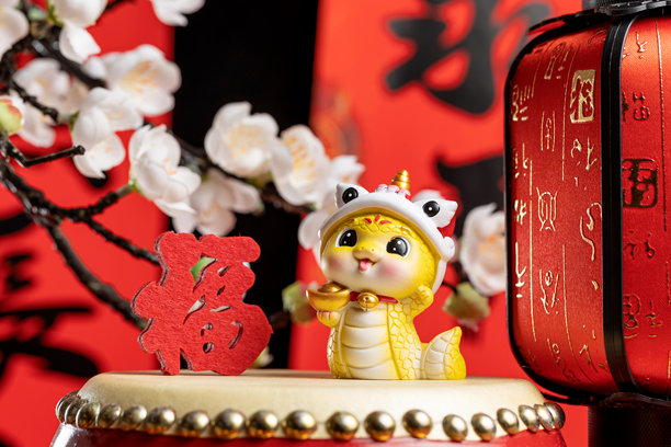 蛇年春节图像素材图片下载