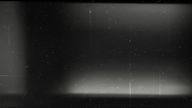 老电影质感，带有划痕、噪音和光泄漏。黑白透明叠加胶卷质感，尘埃和颗粒。复古电影或照片底片效果，充满电影怀旧感。图片下载