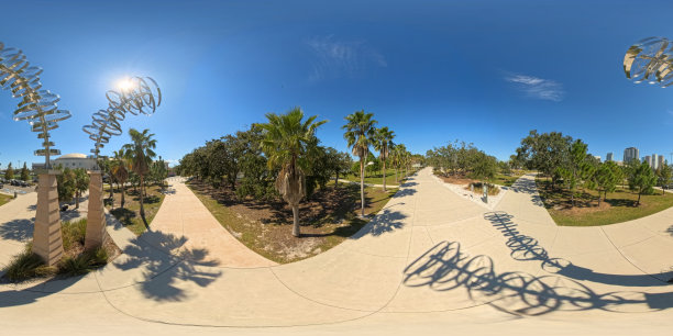 2024年坦帕朱利安·B·莱恩河滨公园的360度照片图片下载