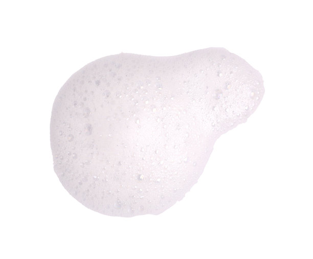 肥皂泡的特写照片，洗发水或沐浴露在白色背景上。泡沫质感的概念，浴缸中的肥皂泡，剃须泡沫凝胶，浴泡。图片下载