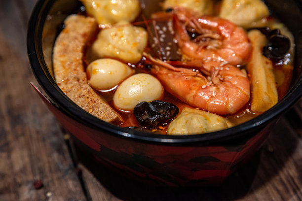 小碗快餐中式海鲜火锅图片下载