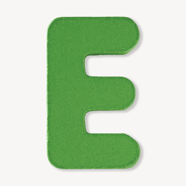 白色背景上的大写字母E塑料字母照片图片下载