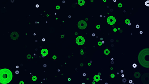 彩色球体粒子移动动画动态图形 - 4K库存照片图片下载