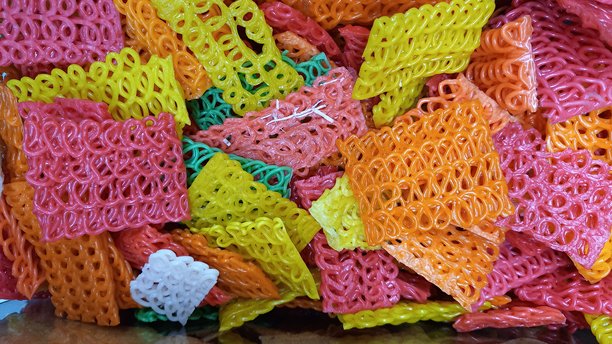 彩色矩形生饼干的照片，用作编辑背景图片下载