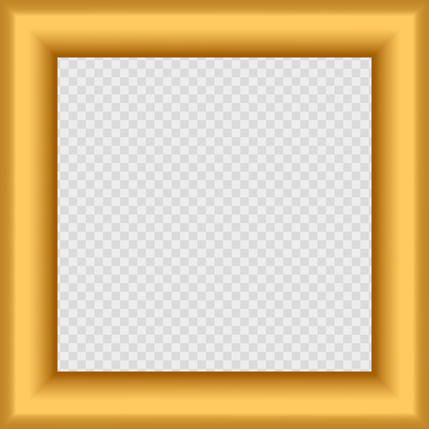 方形金色复古纹理木框，适合您的设计。复古封面。文本位置。复古古董金色美丽框架，适用于画作或照片。模板矢量插图。图片下载