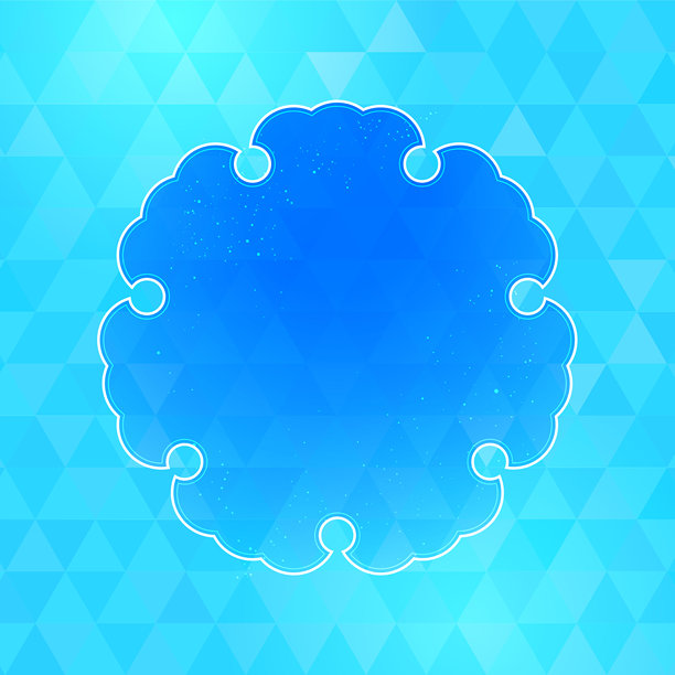 比例图案背景和雪花边框。清凉的夏季矢量素材。图片下载