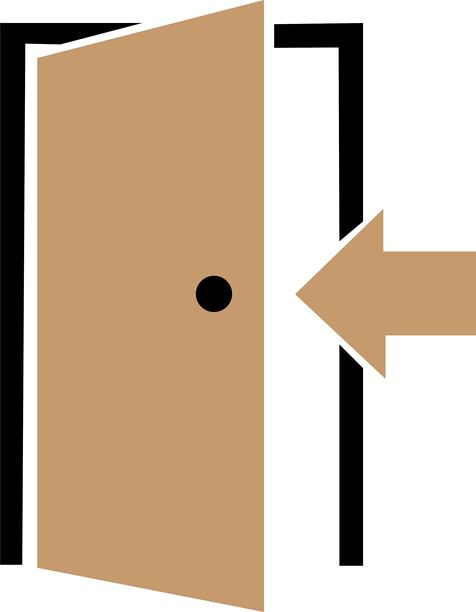 时尚扁平风格的皮肤门图标，背景为白色。适用于您的网站设计、标志、应用程序和用户界面中的开门符号。入口门图标。图片下载