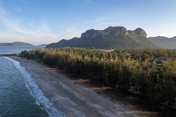 泰国三罗伊海滩，航拍照片图片下载