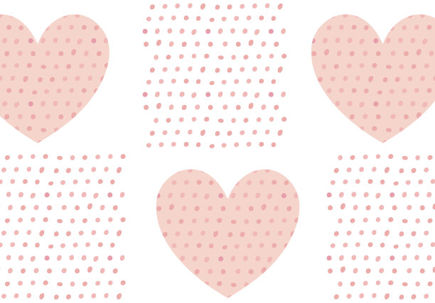 流行可爱的心形背景素材图片下载