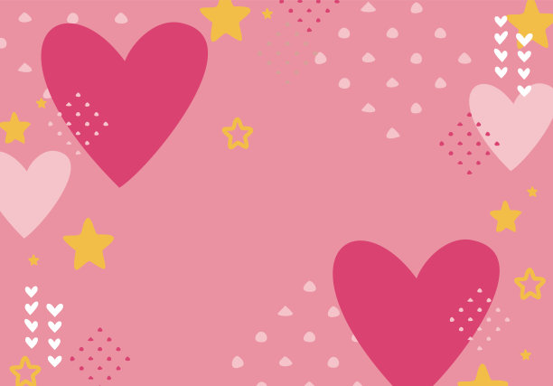 流行可爱的心形背景素材图片下载